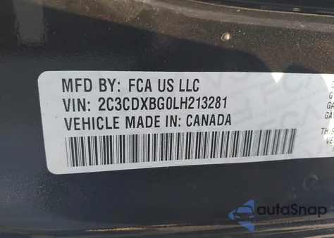 2020 Dodge Charger Sxt Rwd from USA, damaged, VIN 2C3CDXBG0LH213281